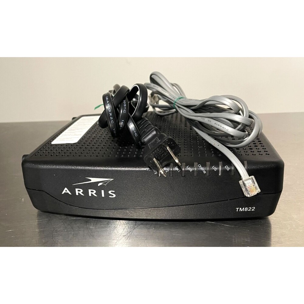ARRIS Optimum Cable Modem Touchstone TM822G DOCSIS 3.0 VoIP Telephony